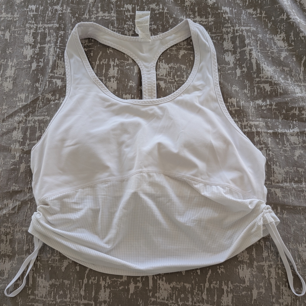 Fabletics White Racerback Tank Top - Picture 7 of 7